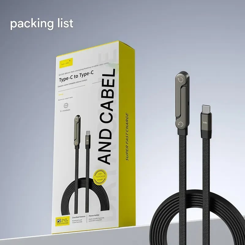 240W Super Fast Charging 360° Rotating Invisible Stand