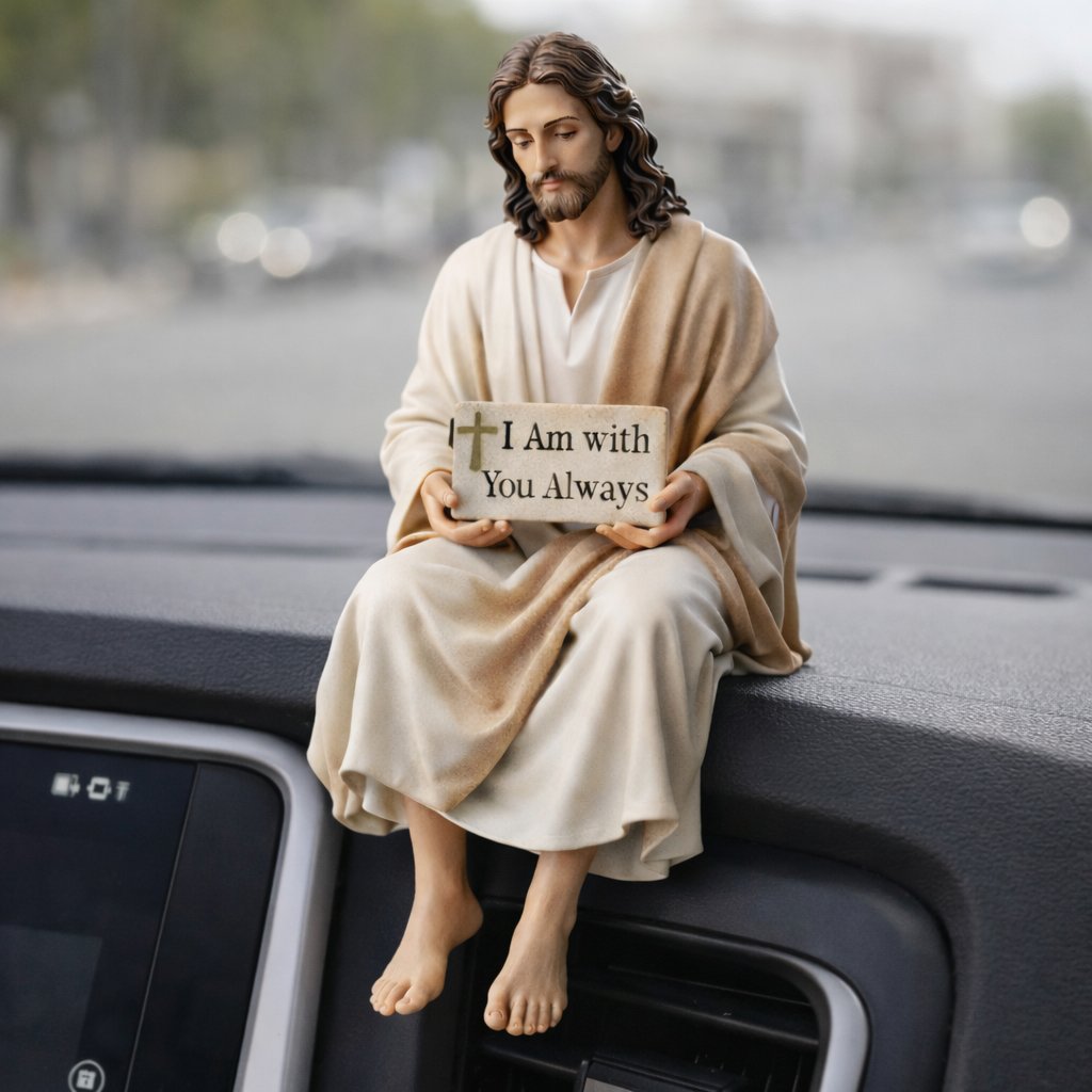 Handcrafted Jesus FigurineSerene Desk Companion