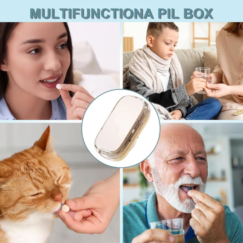 Portable Pill Cutter｜Clean & Accurate Medicine Splitter