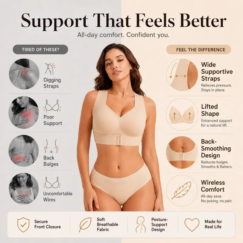 Women's Wireless Bra,Soft Breathable Non-removable Moulded Cups
