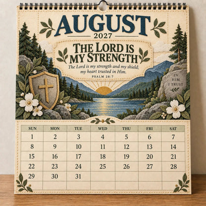 2027 Psalms Wall Calendar | Monthly Scripture & Christian Artwork