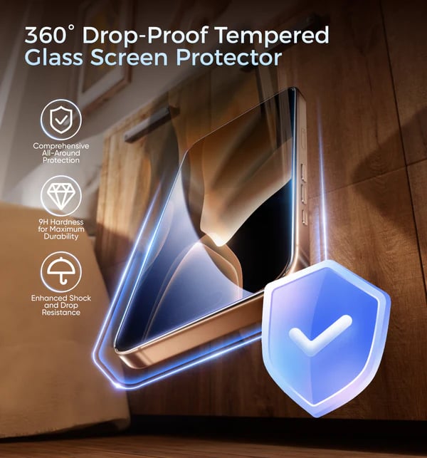 100K+ SOLD! 2025 New Upgraded Screen Protector For iPhone-Automatic Dust Free Eco-Friendly Protection
