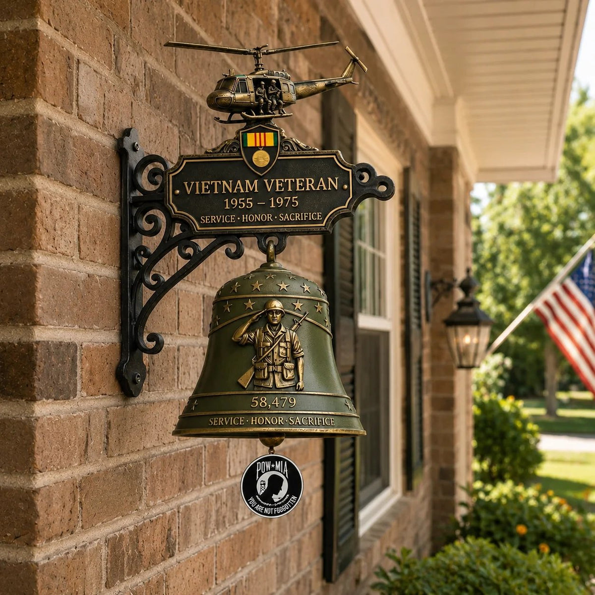 Last Day Promo: 50% OFF - Veteran Tribute Wall Bell