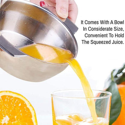 HOT SALE 50%OFF Stainless Steel Manual Citrus Juicer – Multi-Fruit Press for Orange, Lemon & Grapefruit