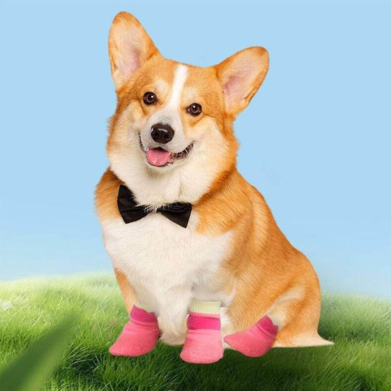Premium Waterproof Knit Dog Boots – Anti-Slip Paw Protection for Indoor & Outdoor Adventures
