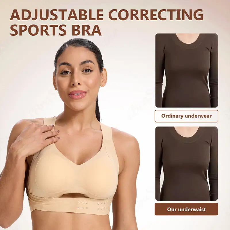 Postural correction Women’s Beige Wireless Bra