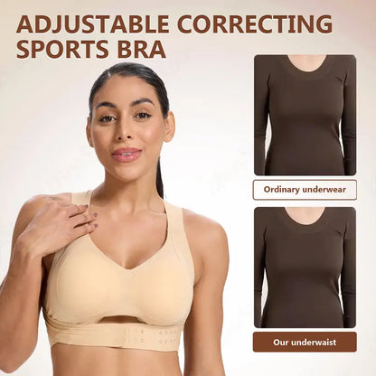 Postural correction Women’s Beige Wireless Bra