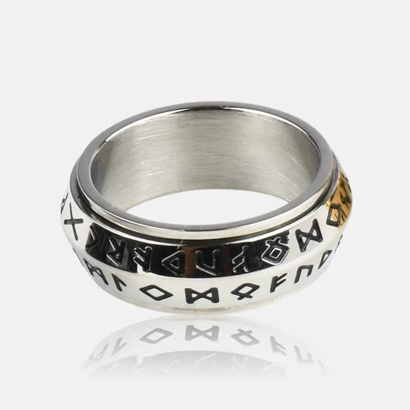 Viking Rune Rotating Ring