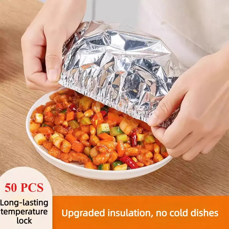 Food Insulation Cover, Premium Aluminum Foil Cover for Dining Table