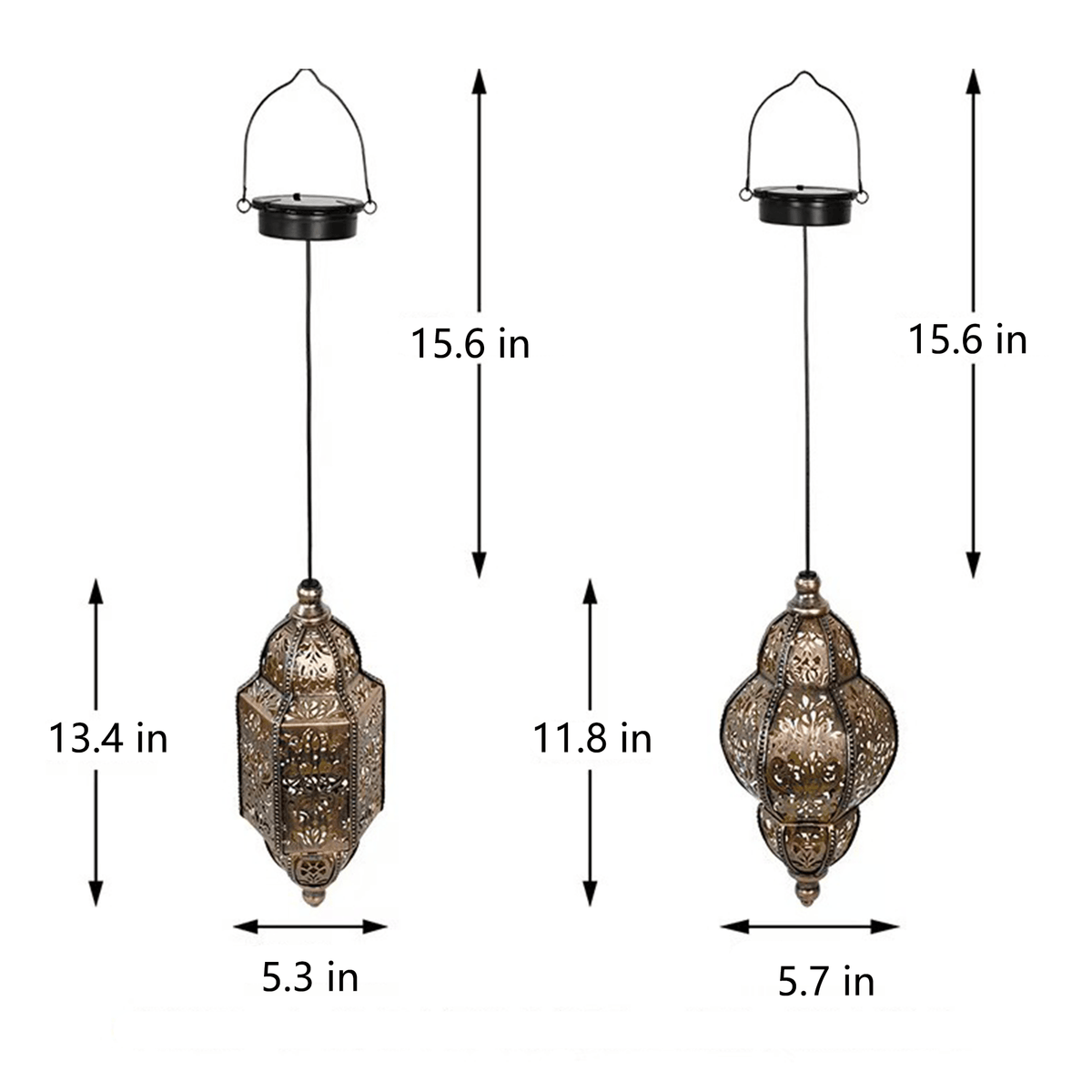 Baroque Style Solar Garden Lantern