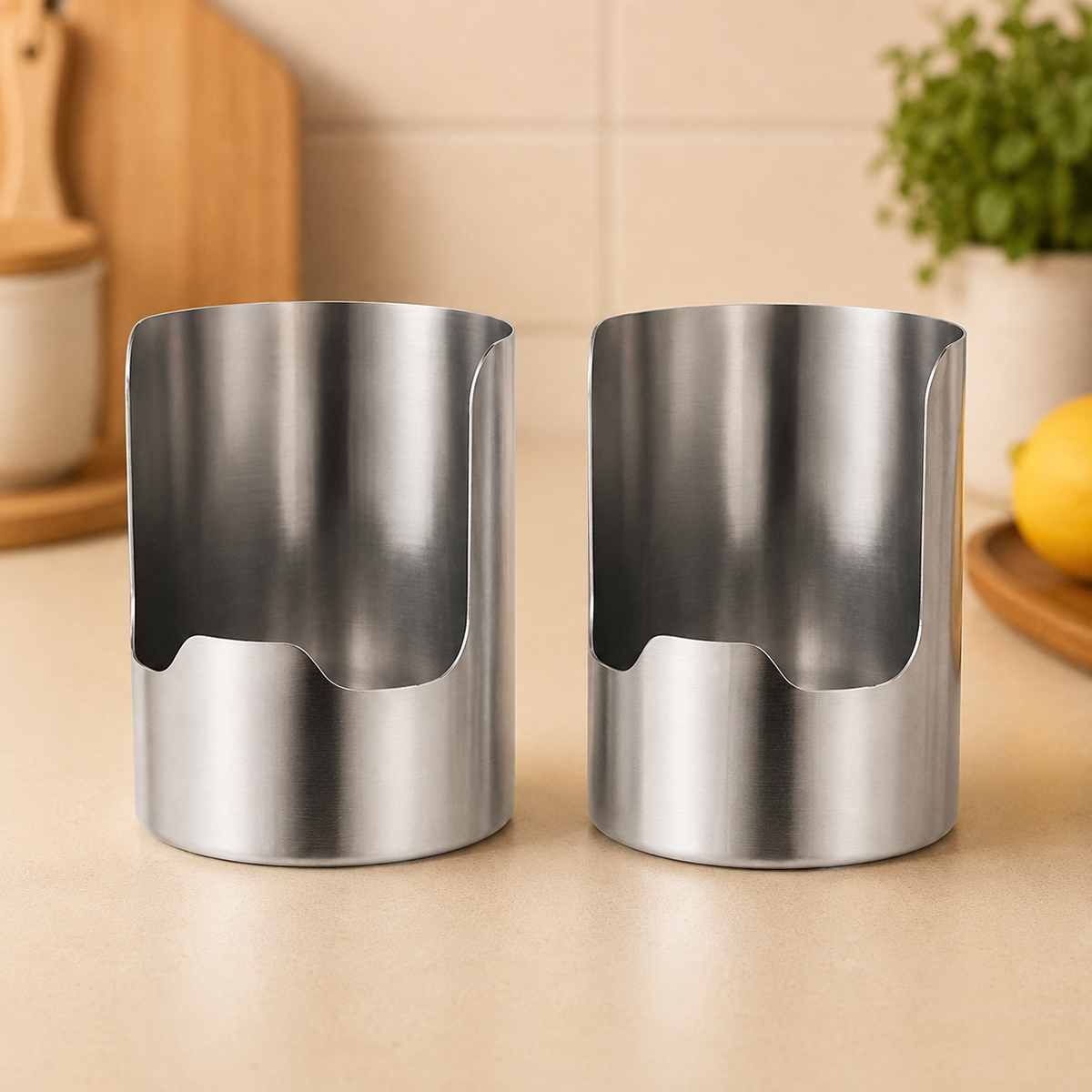 Stainless Steel Utensil & Lid Organizer