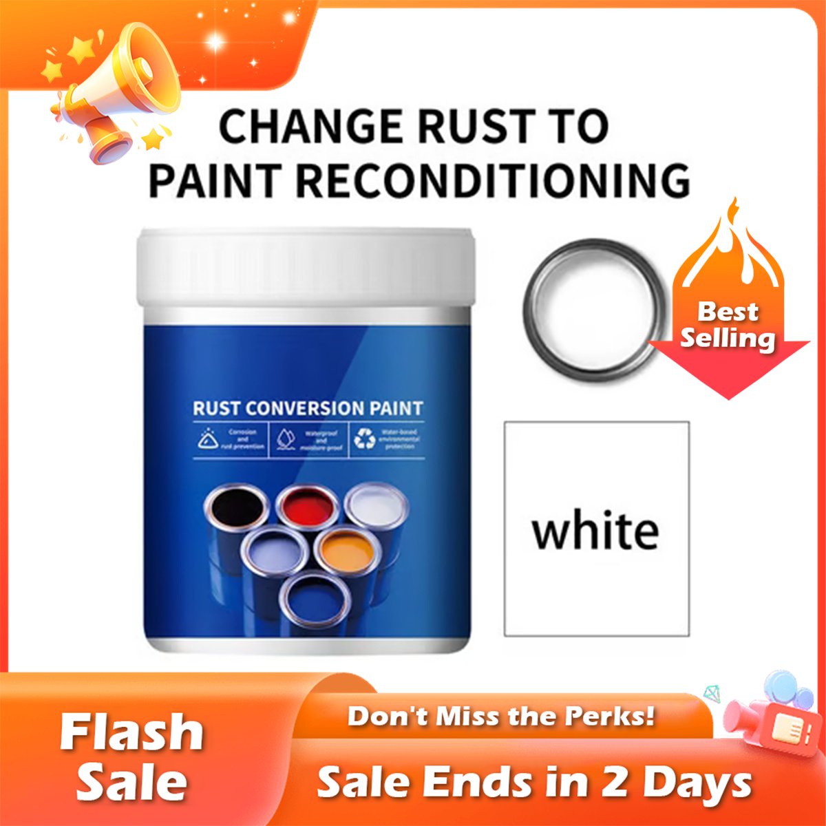 2026 New Arrival Waterproof Rust RemoverSolve fading, leaking, peeling and rusting