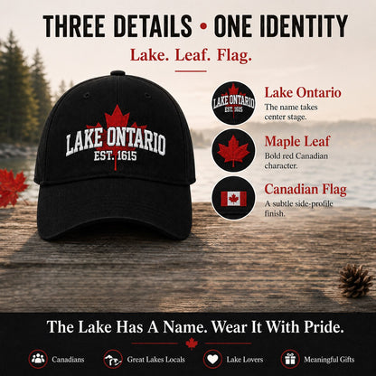 LAST DAY 50% OFF - Lake Ontario Forever™ Heritage Embroidered Cap