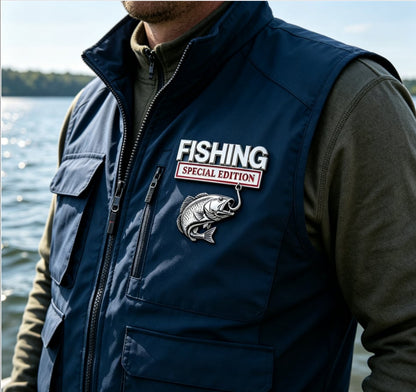 Fishing Special Edition Premium 3D Metal Vehicle Emblem Badge