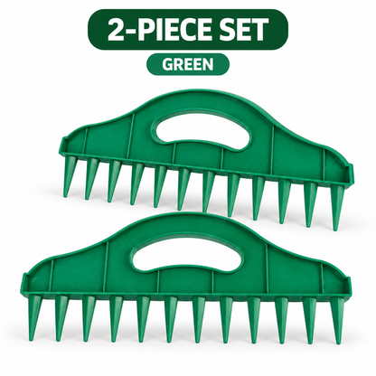 2-Pack Garden Seed Spacing Tool – Multi-Row Soil Dibbler & Furrow Maker