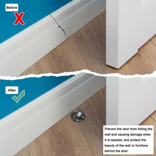 HOT SALEHidden Stainless Steel Rubber Dual-use Door Stopper Door Holders