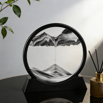 A Masterpiece in Motion: Elegant Sand Art Decor