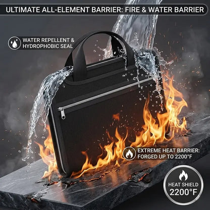 Fire-Resistant Document Organizer Bag – Large Capacity A4 File Storage Case
