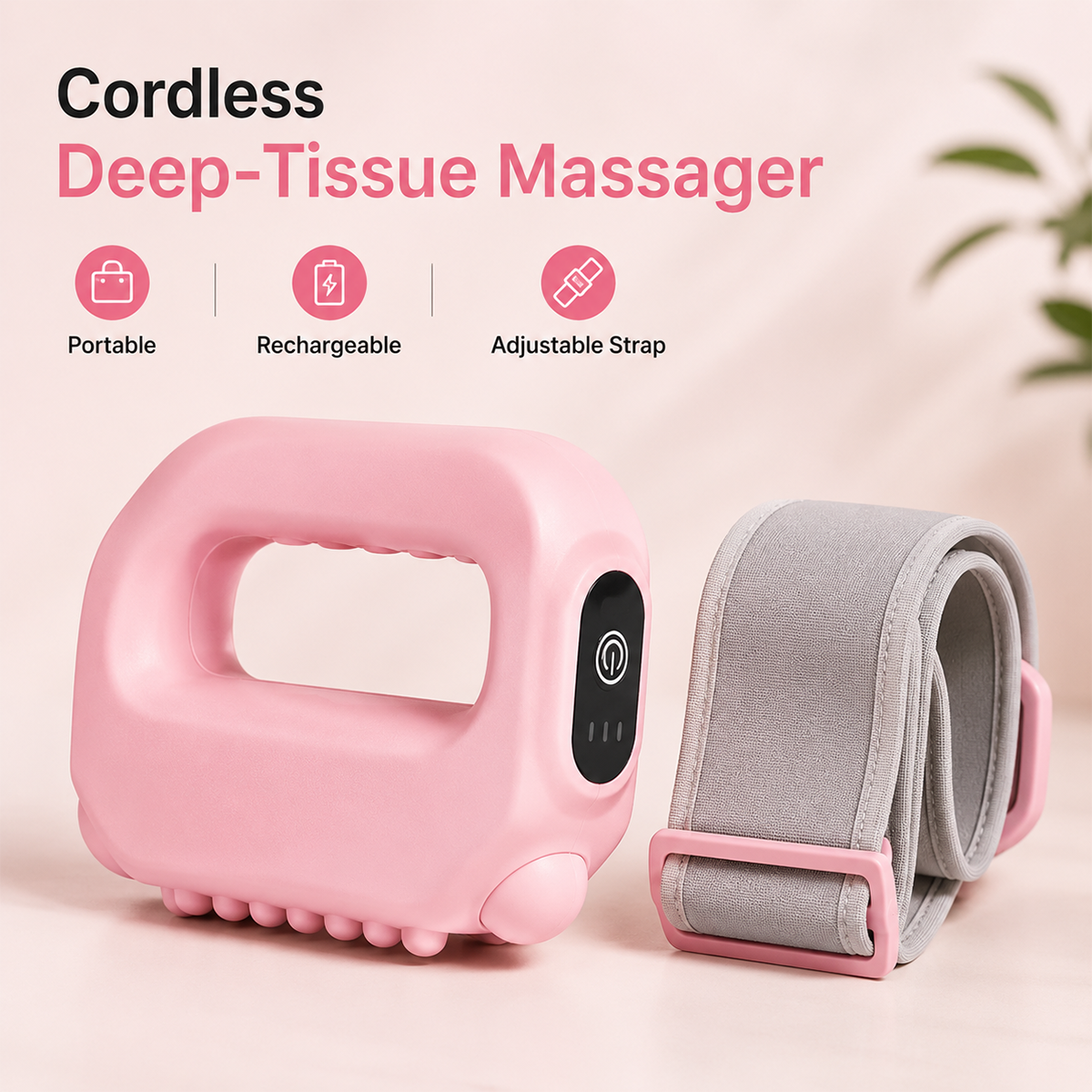 Hands-Free Fascia Massager for Muscle Relaxation & Recovery