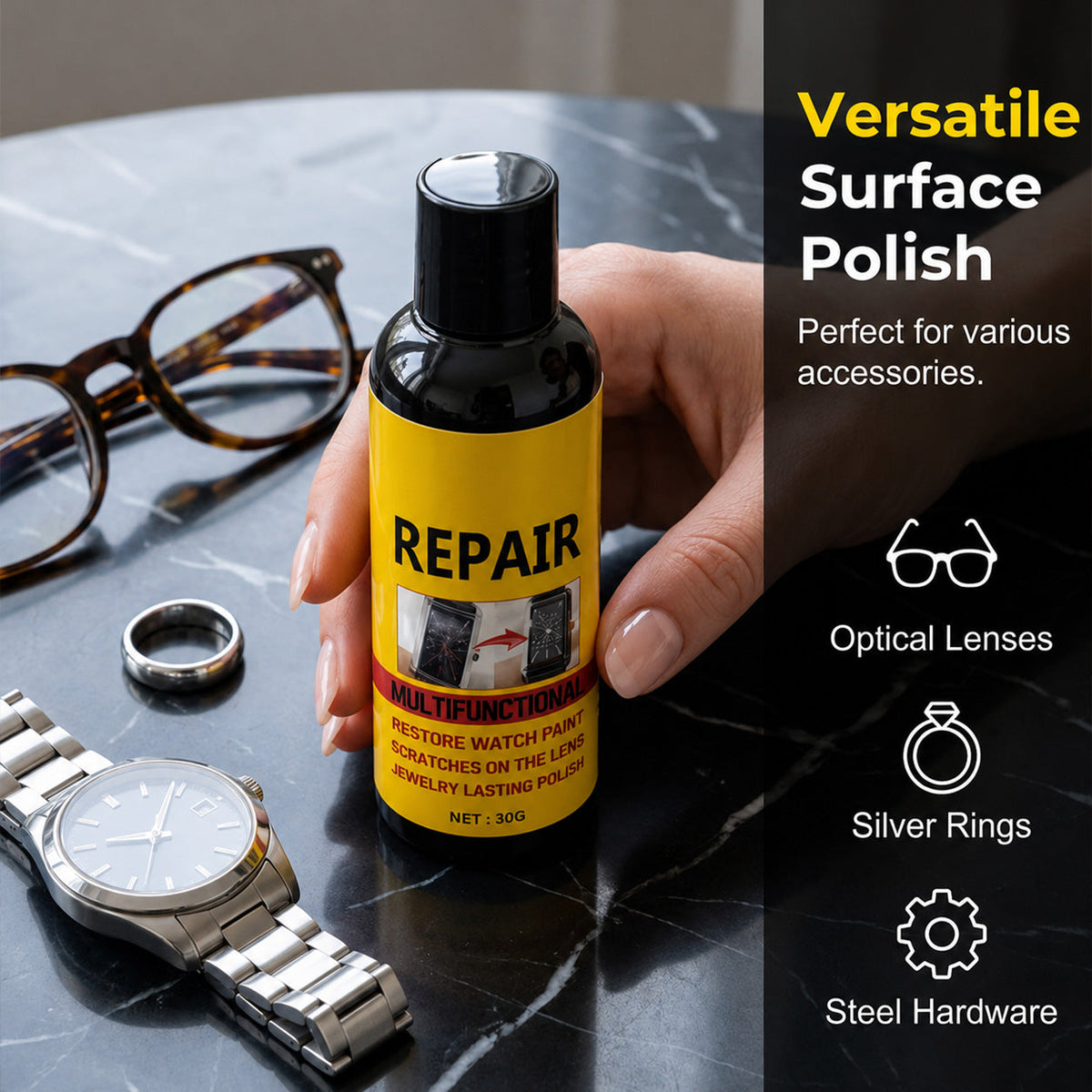 Multifunctional Scratch Repair Polish – Works on All Car Colors