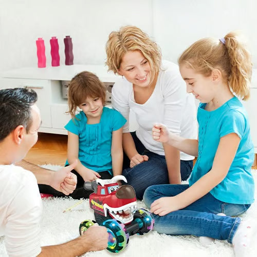 Hot Selling Light-Up Monster Truck – Press & Go Stunt Car for Kids