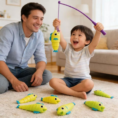 Retractable Fish Toy SetThe Fast-Paced Fishing Game Kids Can't Put Down