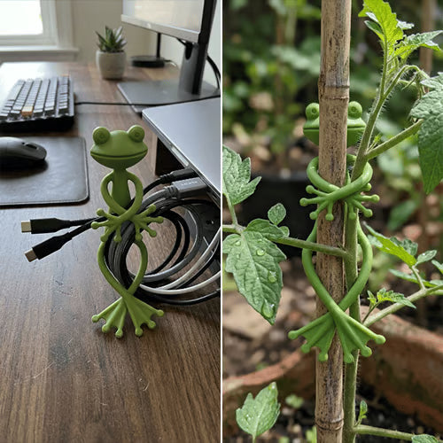 Multifunctional Bendable Frog Plant Clips