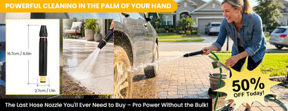 Heavy-Duty Adjustable Hose Nozzle – Powerful Spray & Precision Control