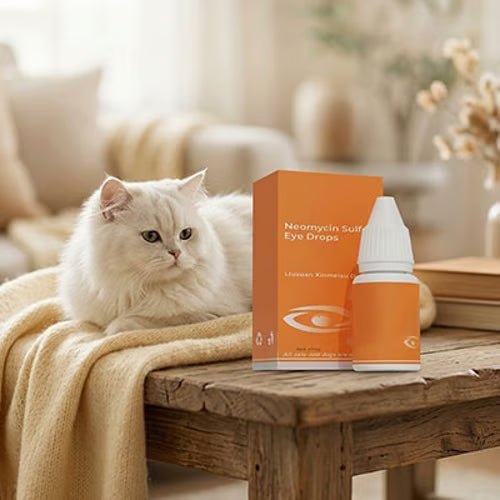 Pet Antibacterial Eye Drops – Gentle Eye Care & Tear Stain Cleaner for Cats & Dogs