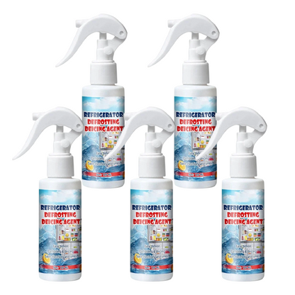 Freezer Ice Remover Spray – Rapid Defrost & Easy Cleaning Free Scraper Included