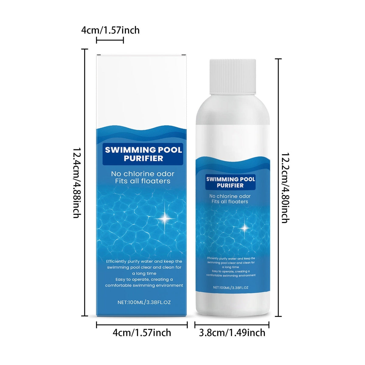 Pool Clarifier Liquid – Fast Dissolve, Crystal Clear & Odor-Free Water