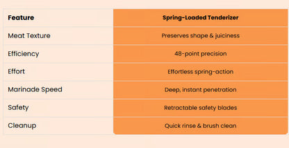 Portable 48 Pin Spring Meat Tenderizer For Kitchen