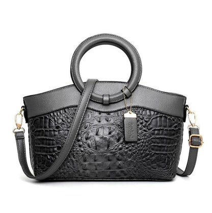 Embossed Vintage Leather Bag – Timeless Vintage Elegance