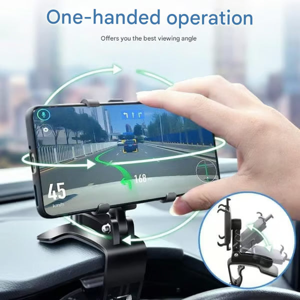 New Arrival 360° Rotating Car Phone Mount – Secure & Adjustable for Easy Viewing
