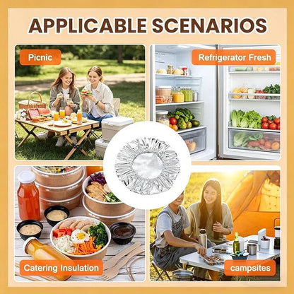 Reusable Aluminum Foil Food Cover (40pcs)