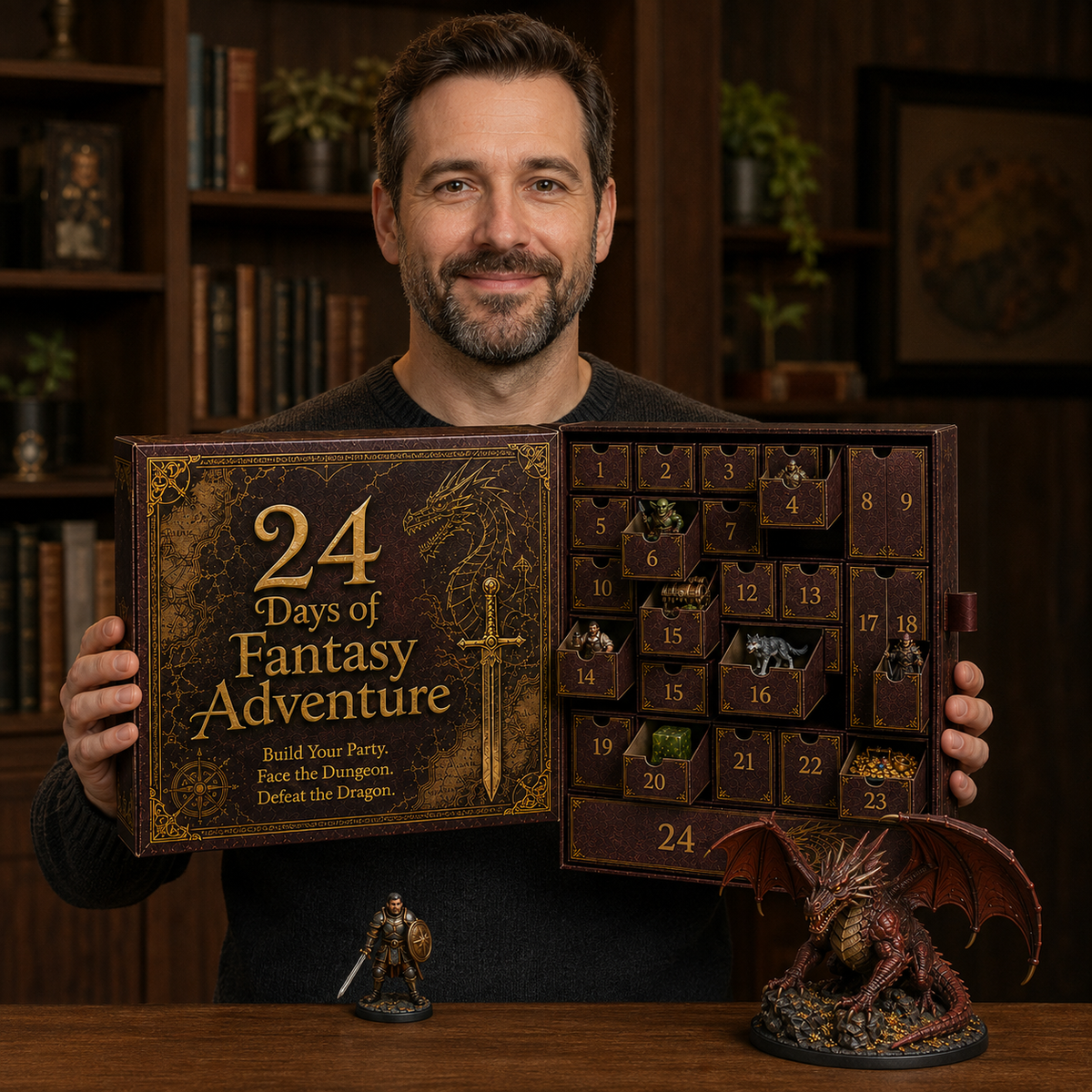 24 Days of Fantasy Quest Advent Calendar 2026 | Heroes, Monsters & Dragon Finale