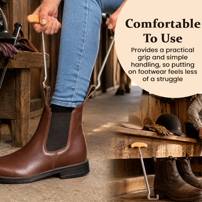 Horse-Shaped Shoe Horn Hook for Easy Wear