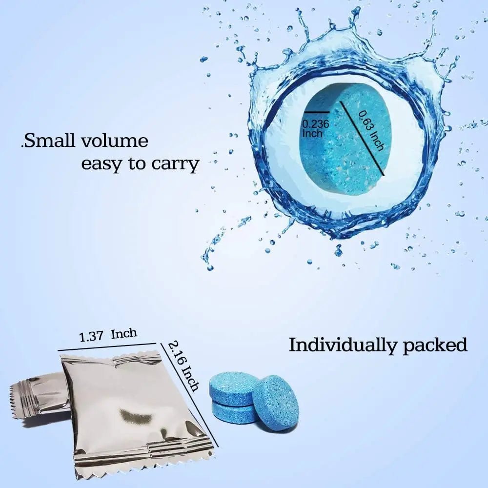 50PCS Car Windshield Washer Fluid Concentrate Tablets, Windshield Wiper Fluid