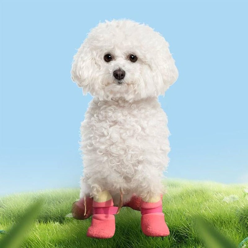 Premium Waterproof Knit Dog Boots – Anti-Slip Paw Protection for Indoor & Outdoor Adventures