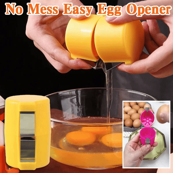 Stainless Steel Egg Opener – Crack, Cut, and Separate Eggs Easily