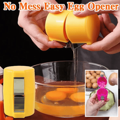 Stainless Steel Egg Opener – Crack, Cut, and Separate Eggs Easily