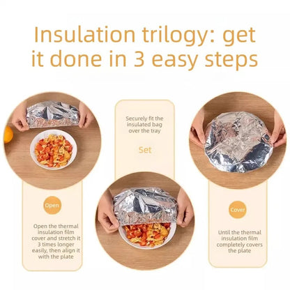 Reusable Aluminum Foil Food Cover – Keeps Meals Warm, Fresh & Protected