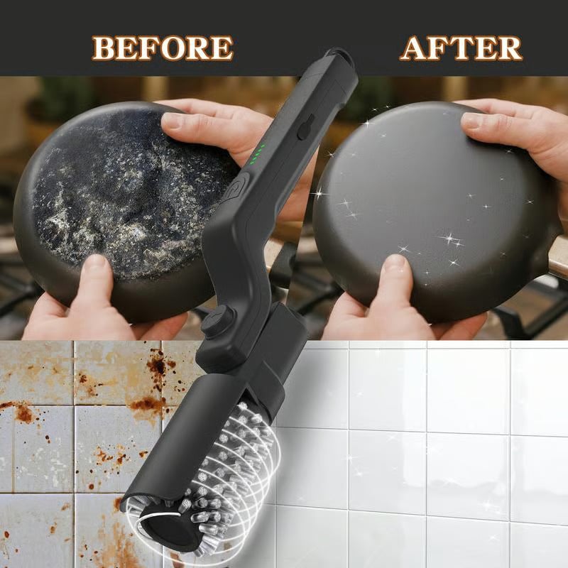Electric BBQ Grill Brush : Motorized Power Scrubber for Effortless Cleaning