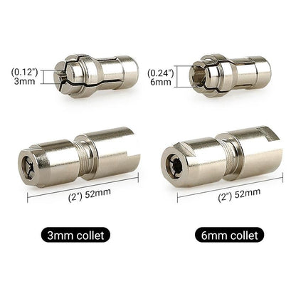 Hot Sale 50% OFF | Angle Grinder Conversion Kit | 3mm & 6mm Dual Collet for Precision Grinding
