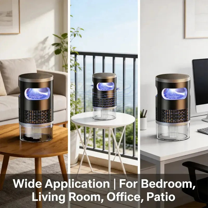 50K+ Sold Indoor Light & Suction Bug Trap Non-Zapper Catcher for Mosquitoes and Flying Insects