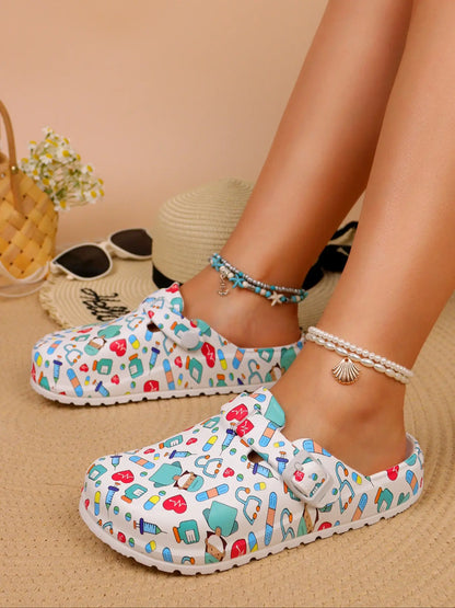 Women's Cartoon Print EVA Slides