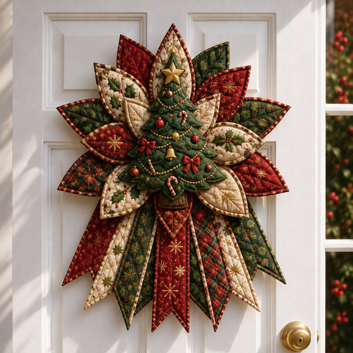 Beginner-Friendly Oversized Christmas Character Quilted Door Hanger Sewing Kit | Complete Kit with All Tools & Step-by-Step Guide Included