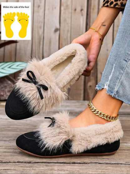 Women's Rubber Flats – Round Toe, Slip-On, Non-Slip