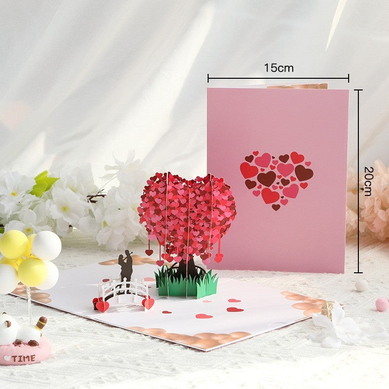 Paper Love Mother's Day Card, Happy Mothers Day Pop Up Card 3D Design