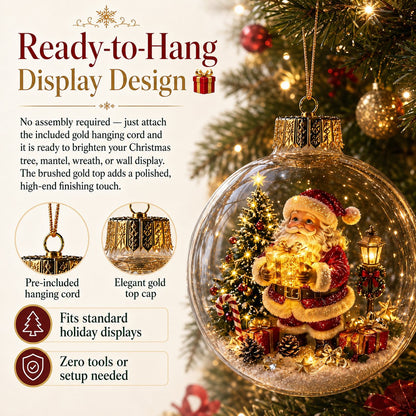 Buy 1 Get 1 FreeGlowing Christmas Diorama Ornament – A Tiny Winter World in the Palm of Your Hand